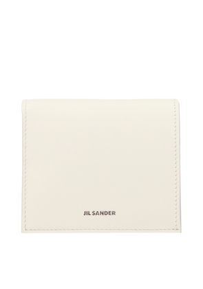 Jil Sander White Leather Wallet