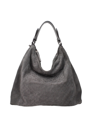 Jimmy Choo Gray Leather Shoulder Bag