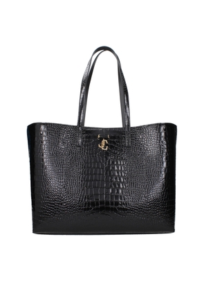 Jimmy Choo Black Leather Shoulder Bag