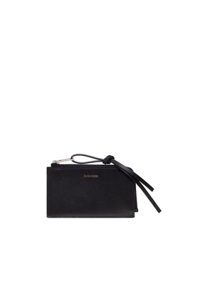 Jil Sander Black Leather Wallet