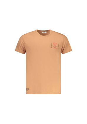 Iceberg Marrone Cotton Men T-Shirt - XXL