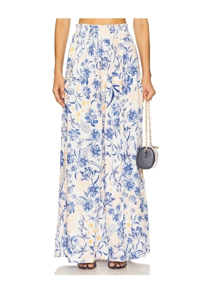 Agua Bendita Jenna Maxi Skirt in White. Size M. Also in L.