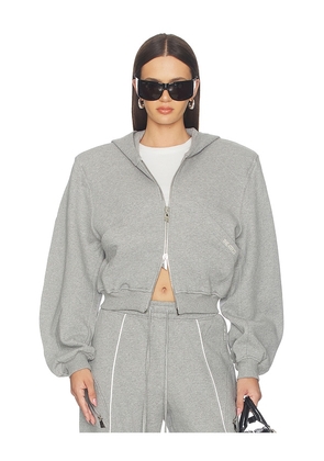 THE ATTICO Fleece Sweatshirt in Grey. Size 40. Also in 38, 44.