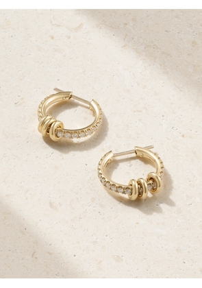Spinelli Kilcollin - Ara 18-karat Gold Diamond Hoop Earrings - One size