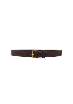 NILI LOTAN Sloane Embossed Lizard Belt in Brown. Size 70. Also in 75, 80, 85.