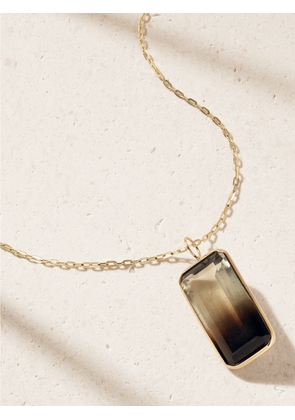 JIA JIA - Jumbo 14-karat Gold Smoky Quartz Citrine Necklace - Brown - One size