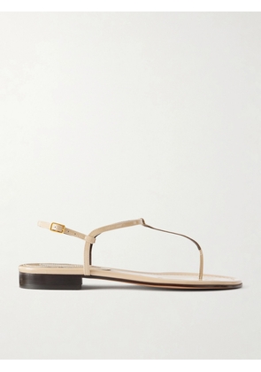 Emme Parsons - Cecilia Patent-leather Sandals - Neutrals - IT35,IT36,IT37,IT38,IT39,IT40,IT41