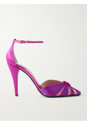 Valentino Garavani - Annine 100 Satin Pumps - Pink - IT35,IT36,IT37,IT37.5,IT38,IT38.5,IT39,IT39.5,IT40,IT40.5,IT42