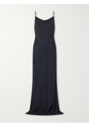Missoni - Striped Metallic Crochet-knit Maxi Dress - Blue - IT36,IT38,IT40,IT42,IT44,IT46,IT48