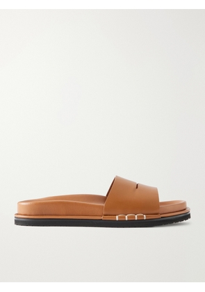 JW Anderson - Fussbett Leather Slides - Brown - IT36,IT37,IT38,IT39,IT40,IT41,IT42