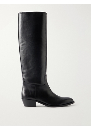JUDE - Den 35 Leather Knee Boots - Black - IT36,IT37,IT37.5,IT38,IT38.5,IT39,IT40,IT41,IT41.5,IT42