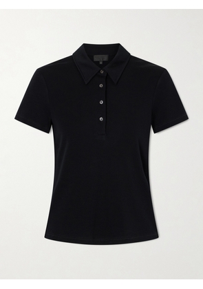 Nili Lotan - Trayelle Wool Polo Shirt - Black - x small,small,medium,large,x large