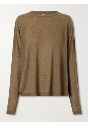AGOLDE - Sasha Lyocell-jersey T-shirt - Brown - x small,small,medium,large,x large