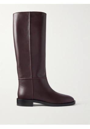 Gianvito Rossi - Riding Leather Knee-height Boots - Burgundy - IT36,IT36.5,IT37,IT37.5,IT38,IT38.5,IT39,IT39.5,IT40,IT40.5,IT41,IT41.5,IT42