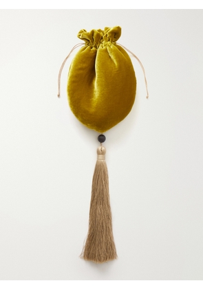 Le Sundial - Lee Velvet Clutch - Yellow - One size