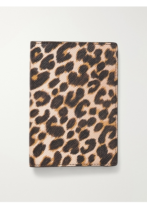 Smythson - Panama Leopard-print Leather Passport Holder - Animal Print - One size