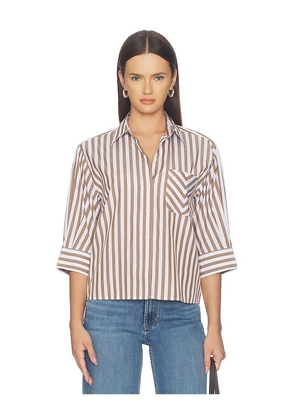 Rag & Bone Lucia Shirt in Brown. Size XXS. Also in XS, S, M, L.