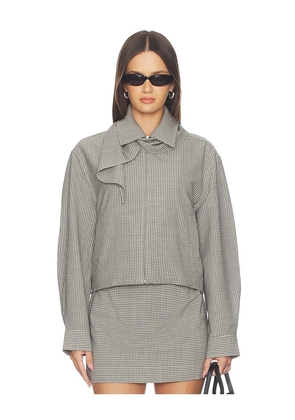 Rag & Bone Krista Wool Jacket in Black & White. Size XS. Also in S, M, L.