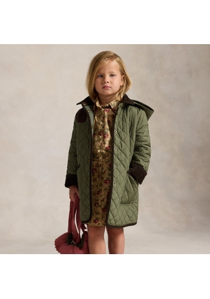 Quilted Long Barn Jacket