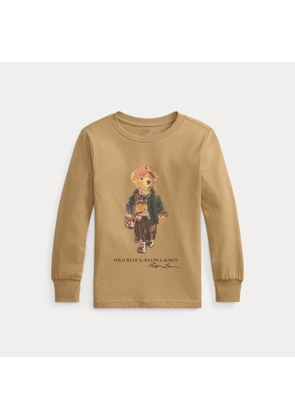 Polo Bear Cotton Long-Sleeve T-Shirt