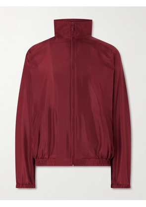 SAINT LAURENT - Silk-Habotai Blouson Jacket - Men - Red - IT 42