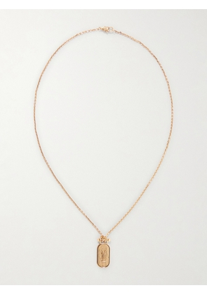 SAINT LAURENT - Cassandre Tablet Gold-Tone Necklace - Men - Gold