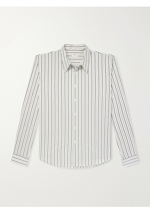 SAINT LAURENT - Striped Cotton Shirt - Men - Black - EU 39