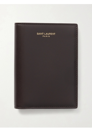 SAINT LAURENT - Leather Billfold Wallet - Men - Black