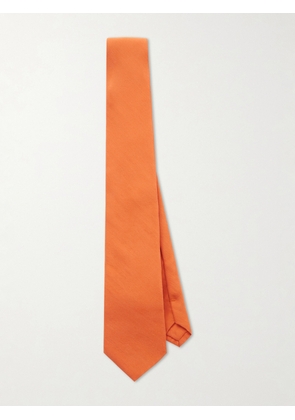 SAINT LAURENT - 7cm Silk-Habotai Tie - Men - Orange - L
