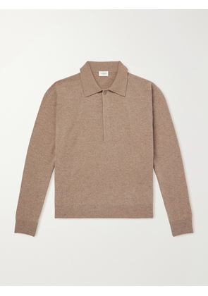 SAINT LAURENT - Wool Polo Sweater - Men - Brown - S