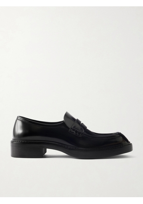 SAINT LAURENT - Harvey Leather Penny Loafers - Men - Black - EU 41