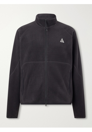 Nike - ACG Wolf Tree Logo-Embroidered Fleece Jacket - Men - Black - XS