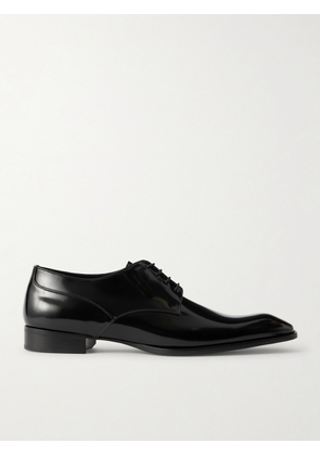 SAINT LAURENT - Stanton Leather Derby Shoes - Men - Black - EU 41