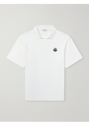 FRAME - Logo-Embroidered Cotton-Piqué Polo Shirt - Men - Neutrals - S