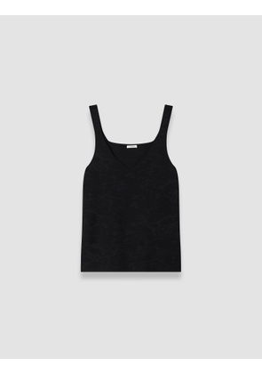 Joann Leopard Jacquard Milano Tank Top - L