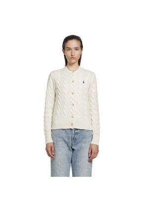 Cable-Knit Wool-Cashmere Cardigan