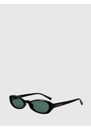 SAINT LAURENT Cat-Eye Sunglasses in Acetate with Contrast Lettering Logo