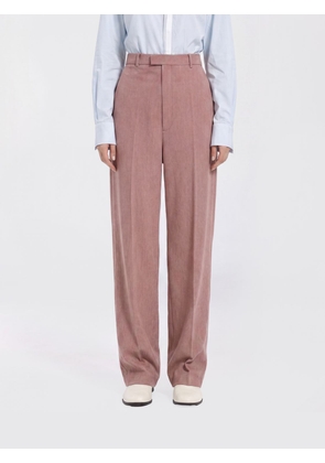 BOTTEGA VENETA High-Waisted Straight-Leg Tailored Wool Trousers with Off-Center Closure