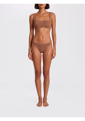 HUNZA G Swimsuit Woman color Brown
