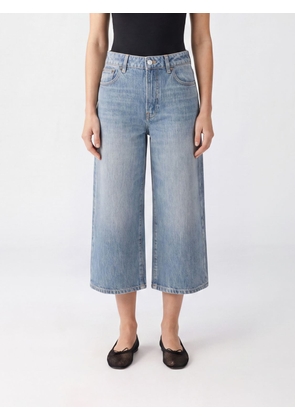 JEANERICA Cropped Wide-Leg Jeans in Organic Cotton Denim