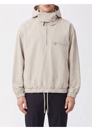 RIER Hooded Cotton Windcheater Jacket with High Neck and Zip Closure