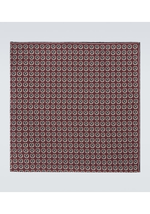 Agnona Printed silk twill scarf