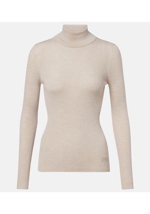 Agnona Turtleneck wool, silk, and cashmere sweater