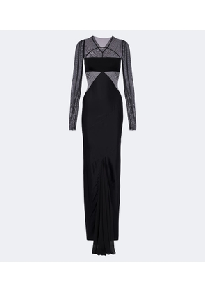 Rick Owens Combo tulle-trimmed gown
