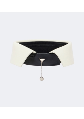 Fendi Embellished leather collar