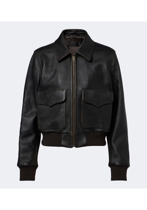 Nili Lotan Leather bomber jacket