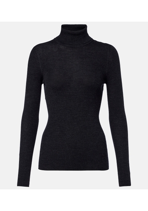 Agnona Ribbed-knit wool, silk, and cashmere sweater