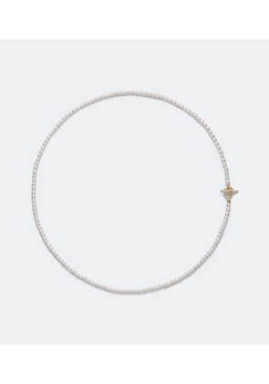 David Yurman Pearl Classics Petite 18kt gold necklace with freshwater pearls and diamonds