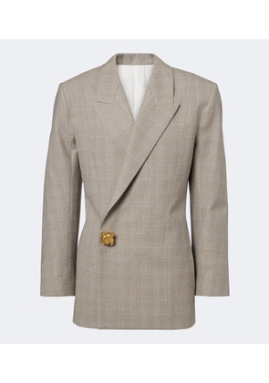Bottega Veneta Checked double-breasted wool blazer