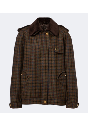 Blaze Milano Chausie checked virgin wool jacket